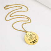 Lofaris Custom 18k Gold Plated Happy Family Name Necklace
